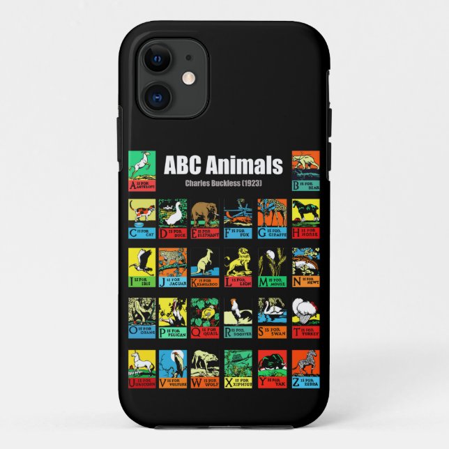 ABC Animals, Charles Buckles (1923) Case-Mate iPhone Hülle (Rückseite)