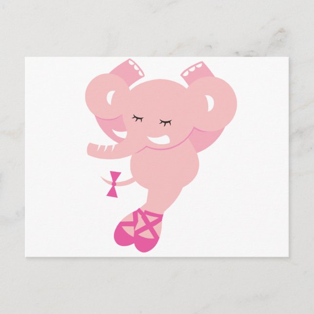 ABC Animals - Ellie Postkarte (Vorderseite)