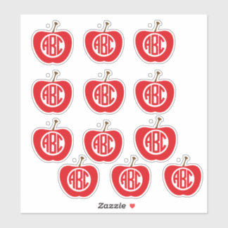ABC Apple Stickers Aufkleber