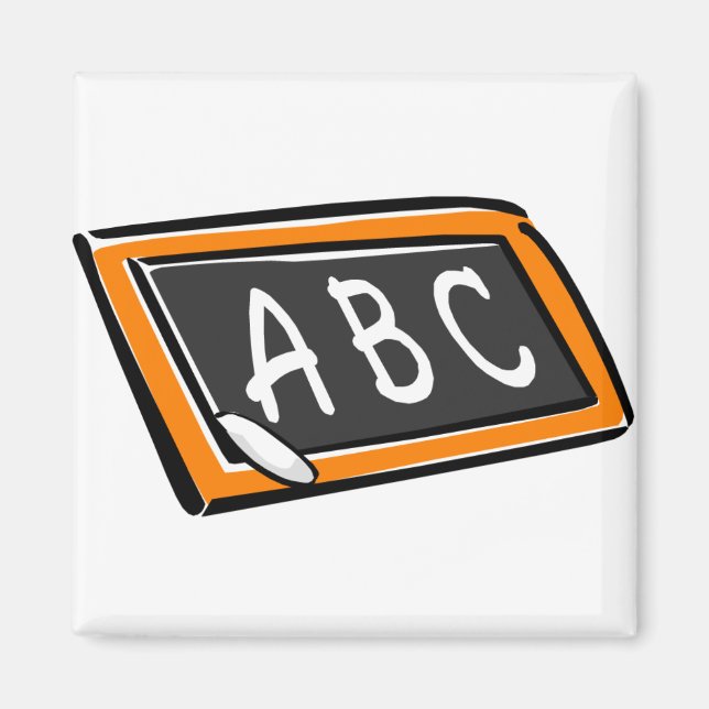 ABC auf Blackboard Magnet (Vorne)