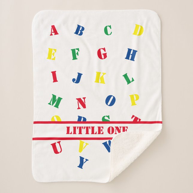 ABC Baby Girl Sherpa Blanket Sherpadecke (Von Creator hochgeladen)