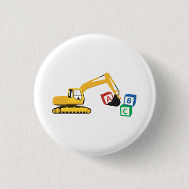 ABC Baggerbauwagen Button