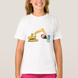 ABC Baggerbauwagen T-Shirt