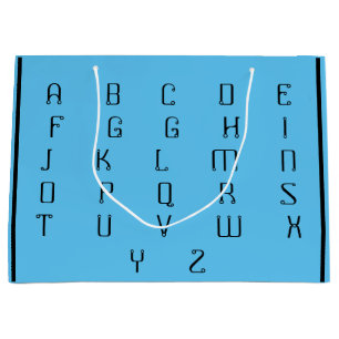 ABC _BEAUTIFUL_BLACK_BLUE GROßE GESCHENKTÜTE