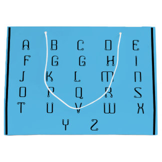 ABC _BEAUTIFUL_BLACK_BLUE GROßE GESCHENKTÜTE