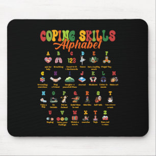 Abc Bewältigungsfähigkeiten Alphabet Psychische Ge Mousepad