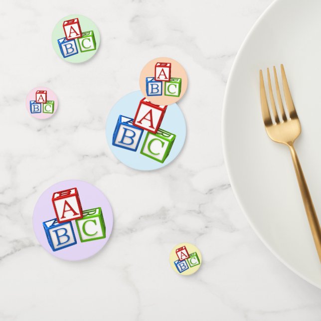 ABC-Blöcke Konfetti (Gruppe)