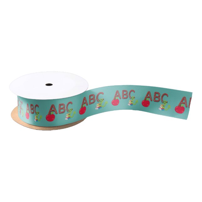 ABC Bookworm Satinband (Spule)
