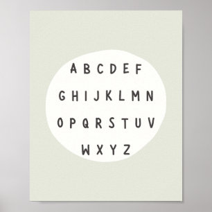 ABC-Buchstaben. Alphabet. Poster & Prints