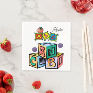 ABC Children's Baby Shower Paper Napkins Serviette