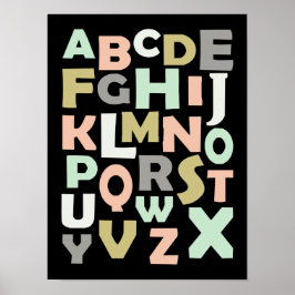 ABC Childrens Educational Kinderzimmer Poster