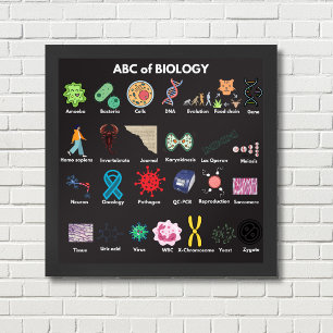 ABC der Biologie Poster