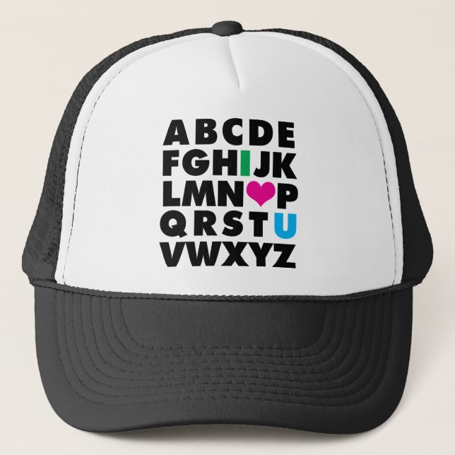 ABC der Liebe Truckerkappe (Vorderseite)