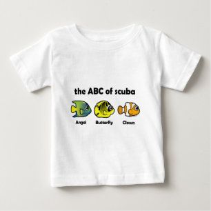 ABC des Unterwasseratemgeräts Baby T-shirt