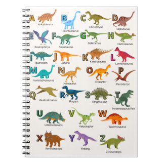 ABC-Dinosaurier-Notebook  Notizblock
