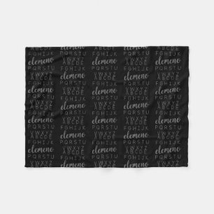 ABC Elemeno Alphabet Kindergarten Vorschule Fleecedecke