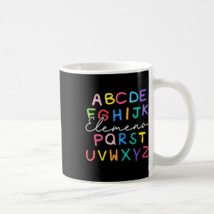 Abc Elemeno Kindergarten Lehrer Boy Girl Kid Back Kaffeetasse