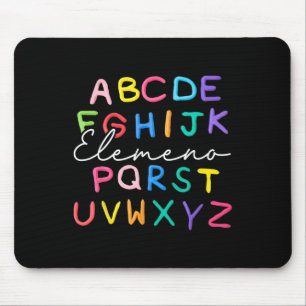 Abc Elemeno Kindergarten Lehrer Junge Mädchen Kind Mousepad