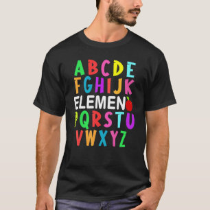 ABC Elemeno Kindergarten Lehrer Niedlich zurück zu T-Shirt