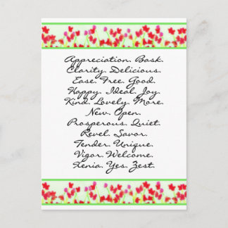 ABC Ihr Weg in den Vortex Postkarte