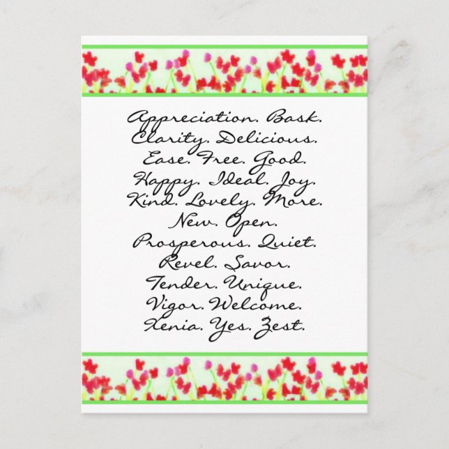 ABC Ihr Weg in den Vortex Postkarte (Vorderseite)