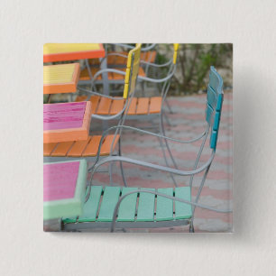 ABC-Inseln, ARUBA, Palm Beach: Farbiges Café Button