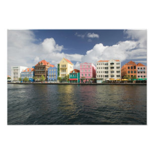 ABC-Inseln, CURACAO, Willemstad: Hafenfront Fotodruck