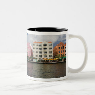ABC-Inseln, CURACAO, Willemstad: Hafenfront Zweifarbige Tasse