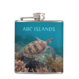 Abc island turtle flachmann