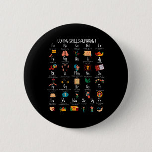 Abc Kopplung von Fertigkeiten Alphabet Self Care M Button