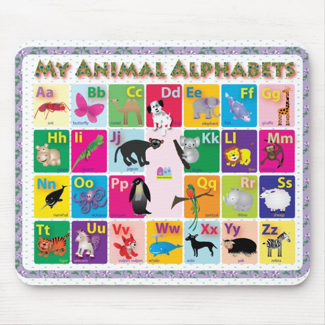 ABC: Meine Tieralphabete Mousepad (Vorne)