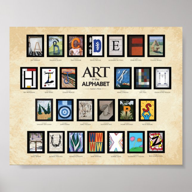 ABC Poster - Kunst im Alphabet (Vorne)