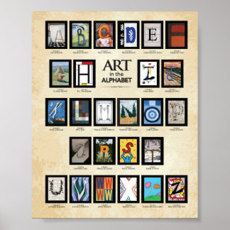 ABC Poster: Kunst im Alphabet Poster