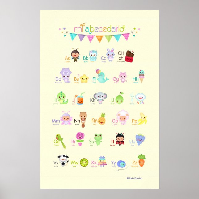 ABC Poster - Mi abecedario (Vorne)