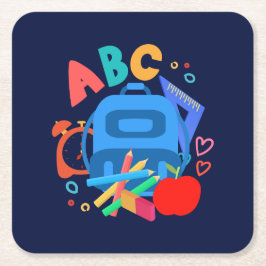 ABC RECHTECKIGER PAPPUNTERSETZER