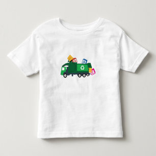 ABC Recycelnd Müllwagen Kleinkind T-shirt