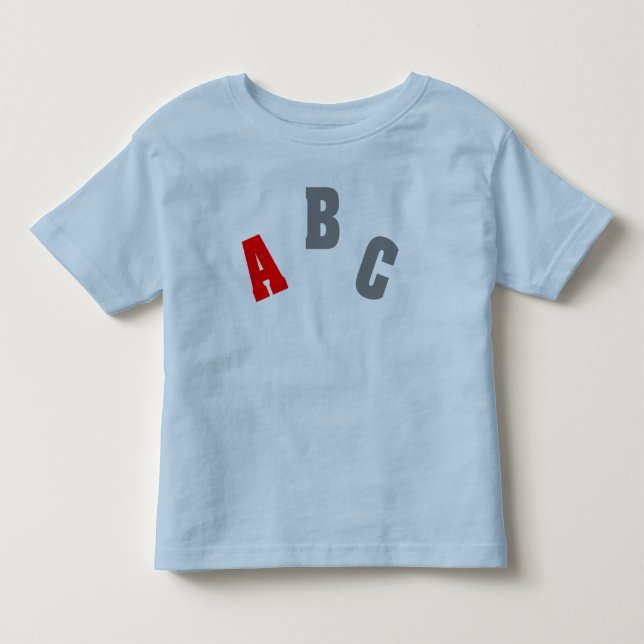 ABC-Rot-Shirt Kleinkind T-shirt (Vorderseite)