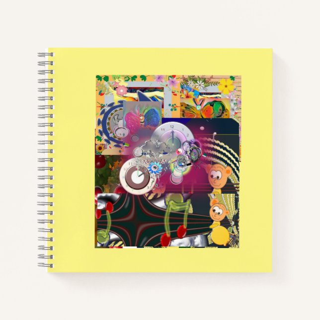 ABC-Schreibtisch-Musikmaus Notizbuch (Vorderseite)