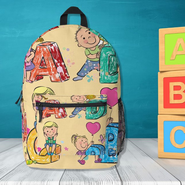 ABC Schul Kids  Bedruckter Rucksack (Von Creator hochgeladen)