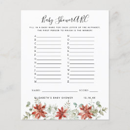 ABC-Spiel | Floral Pumpkin Baby Showgame