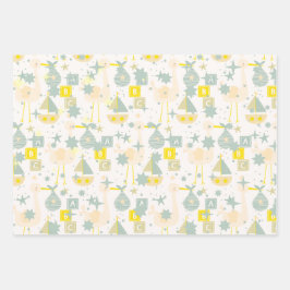 ABC Stork Geschenkpapier Set