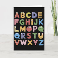 Abc Süßes Monster Alphabet Halloween Lehrer Kostüm