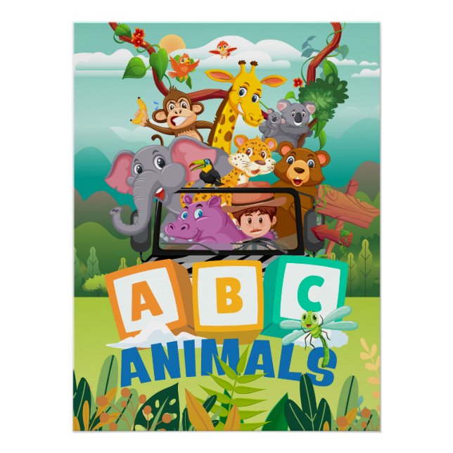 ABC Tiere Poster (Vorderseite)