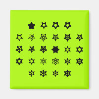 ABC to Star Symbols Cipher-Code-Taste auf Licht