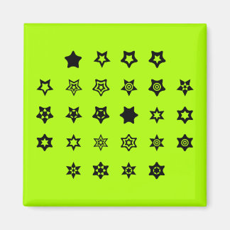 ABC to Star Symbols Cipher-Code-Taste auf Licht Magnet