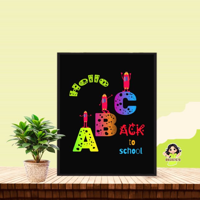 ABC Zurück zur Schule Fotodruck (Von Creator hochgeladen)