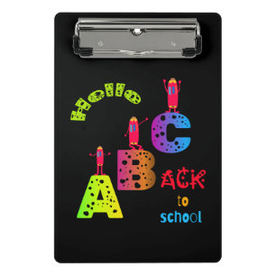 ABC Zurück zur Schule Mini Klemmbrett