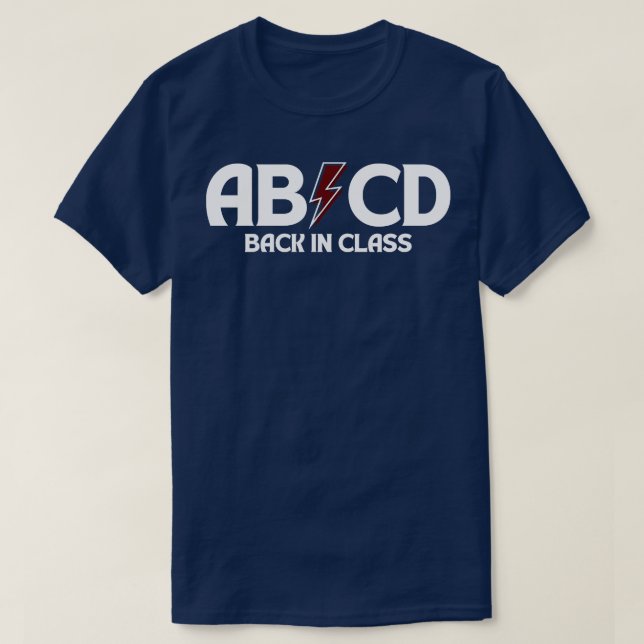 ABCD Back in Klasse 6 T-Shirt (Design vorne)