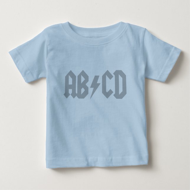 ABCD Blitz-Bolzen Baby T-shirt (Vorderseite)