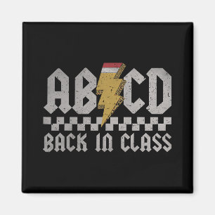 Abcd Ck In Cl Erster Tag Ck Zur Schule Lehrer Schü Magnet